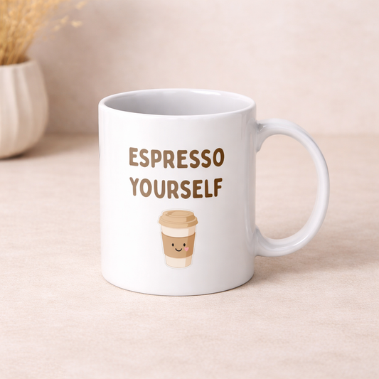 Espresso Yourself Mug – Funny Aesthetic Coffee Cup