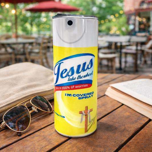 Jesus Take the Wheel Tumbler – Faith-Inspired Stainless Steel Drinkware