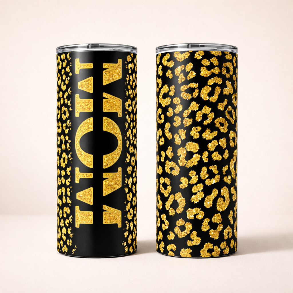 black gold leopard mama tumbler 20oz Stainless Steel Mom Travel Mug Stylish Mother's Day Gift